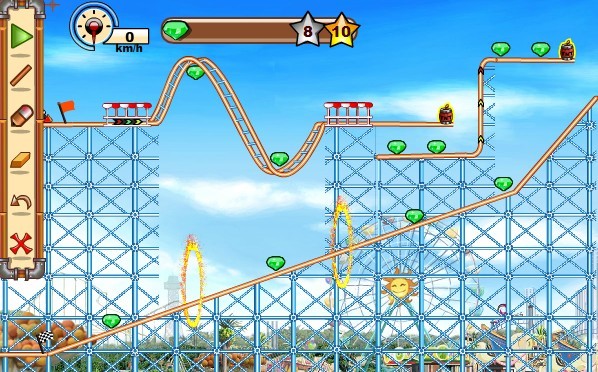 疯狂过山车2第13关怎么能返回走?