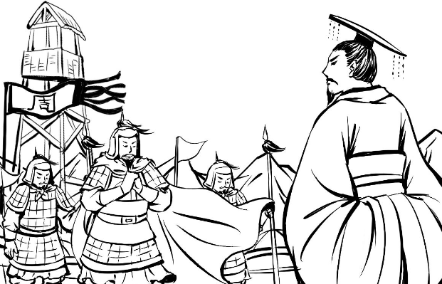 介胄之士不拜，请以军礼见是什么意思