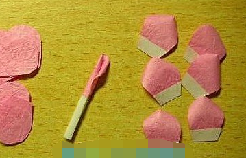 如何做皱纹纸玫瑰花步骤图解