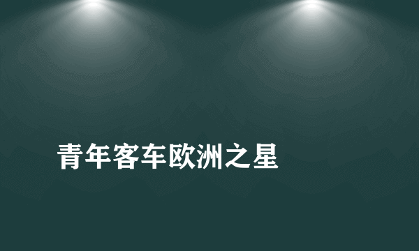 
青年客车欧洲之星

