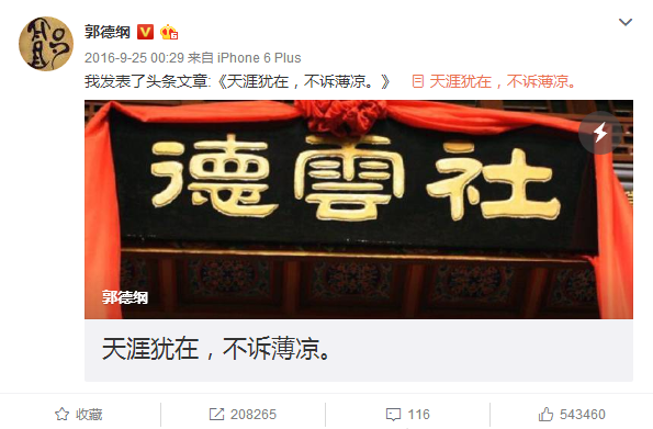 “天涯犹在 不诉薄凉”这句话是什么意思?