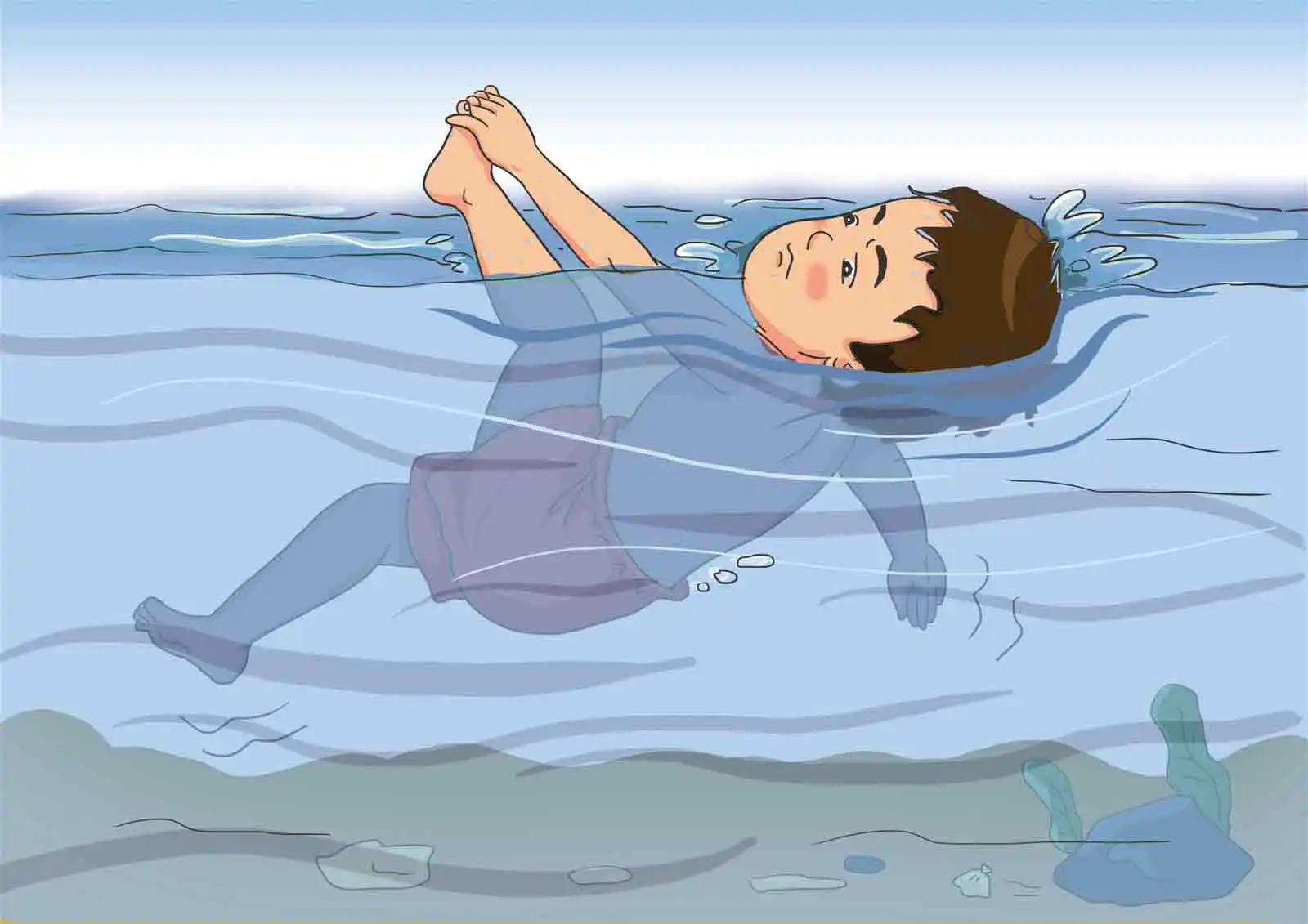 机智!河南女子意外落水直接水面躺平自救,这是什么原理?