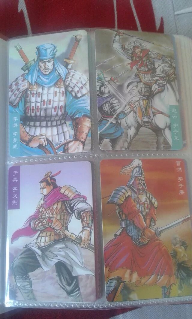 谁能给一些三国演义卡片的照片给我，我记得买方便面里面有一些三十六