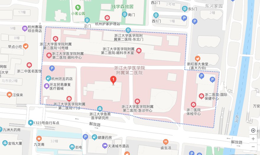 杭州浙二医院具体位置在哪里？