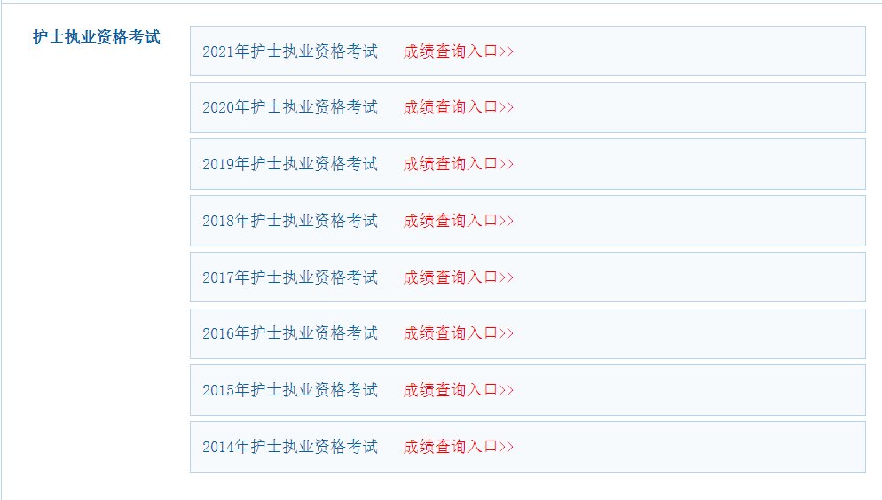 护士资格证怎样查成绩?