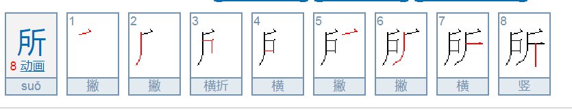 所的部首是什么？