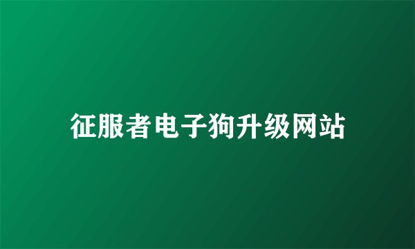 征服者电子狗升级网站