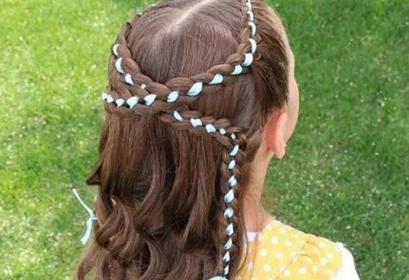 儿童辫子简单洋气扎法