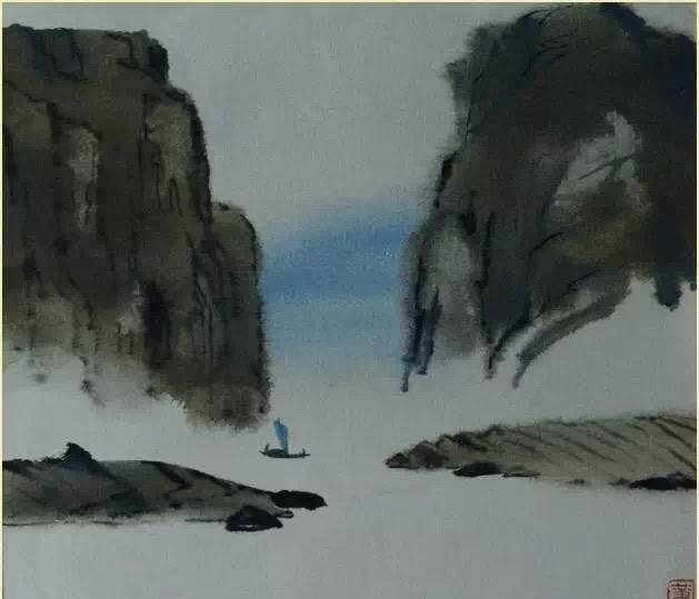 两岸青山相对出，孤帆一片日边来的意思？