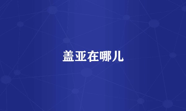 盖亚在哪儿