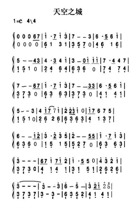 急急急急急急急:unravel ，风之甬道，天空之城，化为千风，千百樱慢奏......钢琴简谱双手