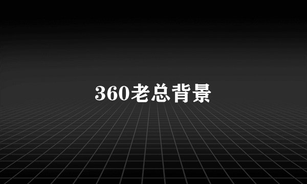 360老总背景