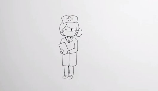 白衣天使的简笔画怎么画？