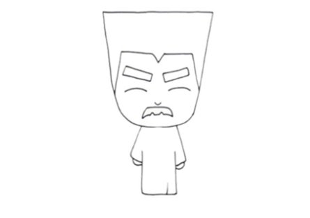 鲁迅先生简笔画步骤