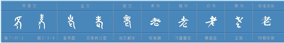 老的偏旁部首是什么