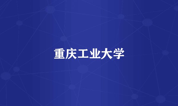 重庆工业大学