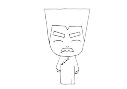 鲁迅先生简笔画步骤