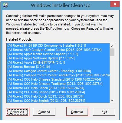 windows installer clean up清理工具怎么用
