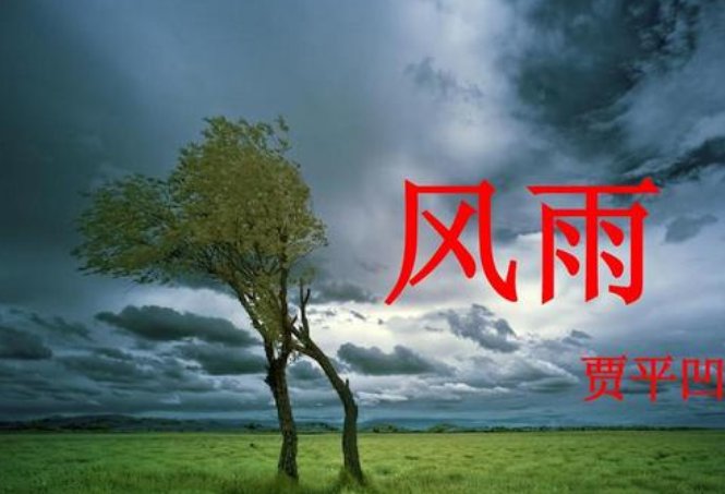贾平凹《风雨》全文