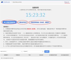 如何在网上选车牌号？