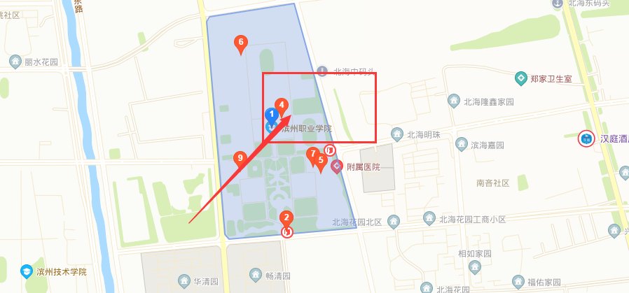 滨州职业学院位置