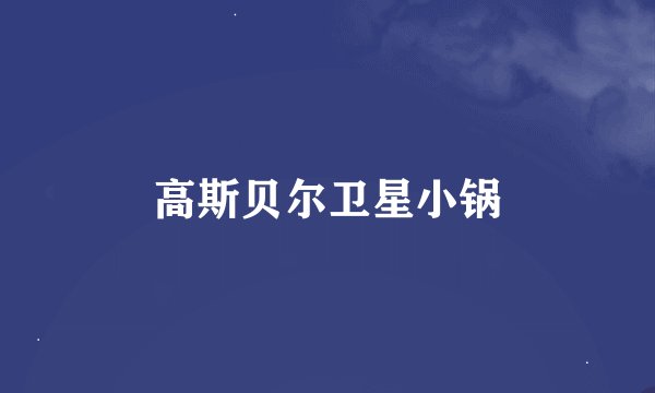 高斯贝尔卫星小锅
