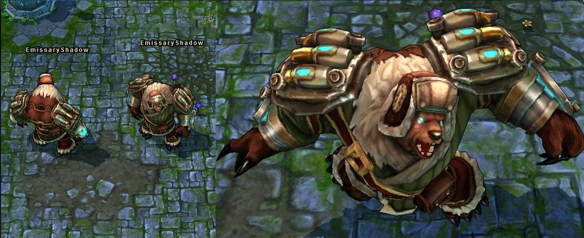 英雄联盟雷霆咆哮的2个皮肤那一个好看？最好有截图