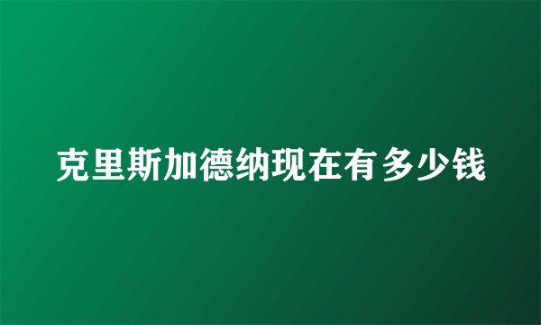 克里斯加德纳现在有多少钱