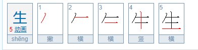生的笔顺