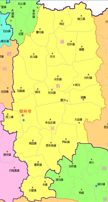 宿州市埇桥区包括哪些乡镇?