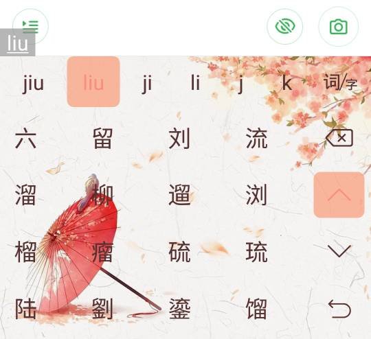 liu的拼音有哪些字