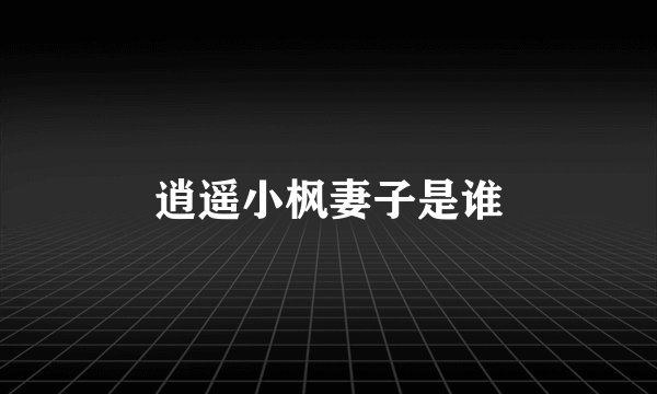 逍遥小枫妻子是谁